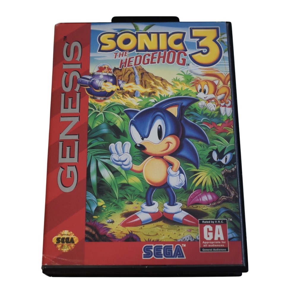 Sega Sonic the Hedgehog 3 Genesis Good CIB Complete Case Manual